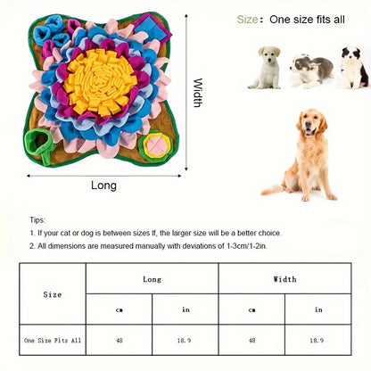 Eco-Friendly Pet Sniffing Training Mat – Slow Feeder & Stress Relief for Dogs & Cats