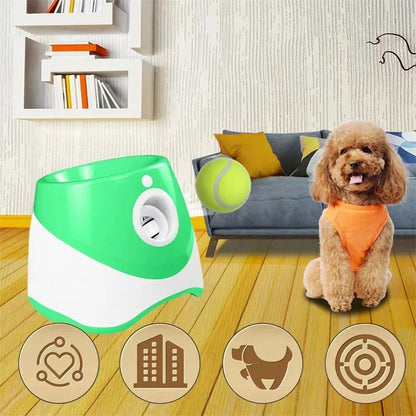 Rechargeable Automatic Dog Ball Launcher – Adjustable Distance for Endless Fetch Fun!